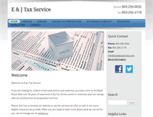 Tablet Screenshot of eandjtaxservice.com